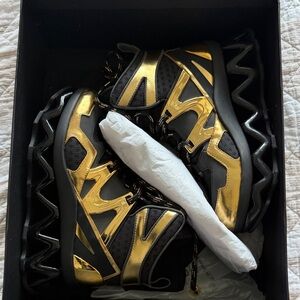 New Marc By Marc Jacobs Ninja High Top Platform Sneakers In Black gold